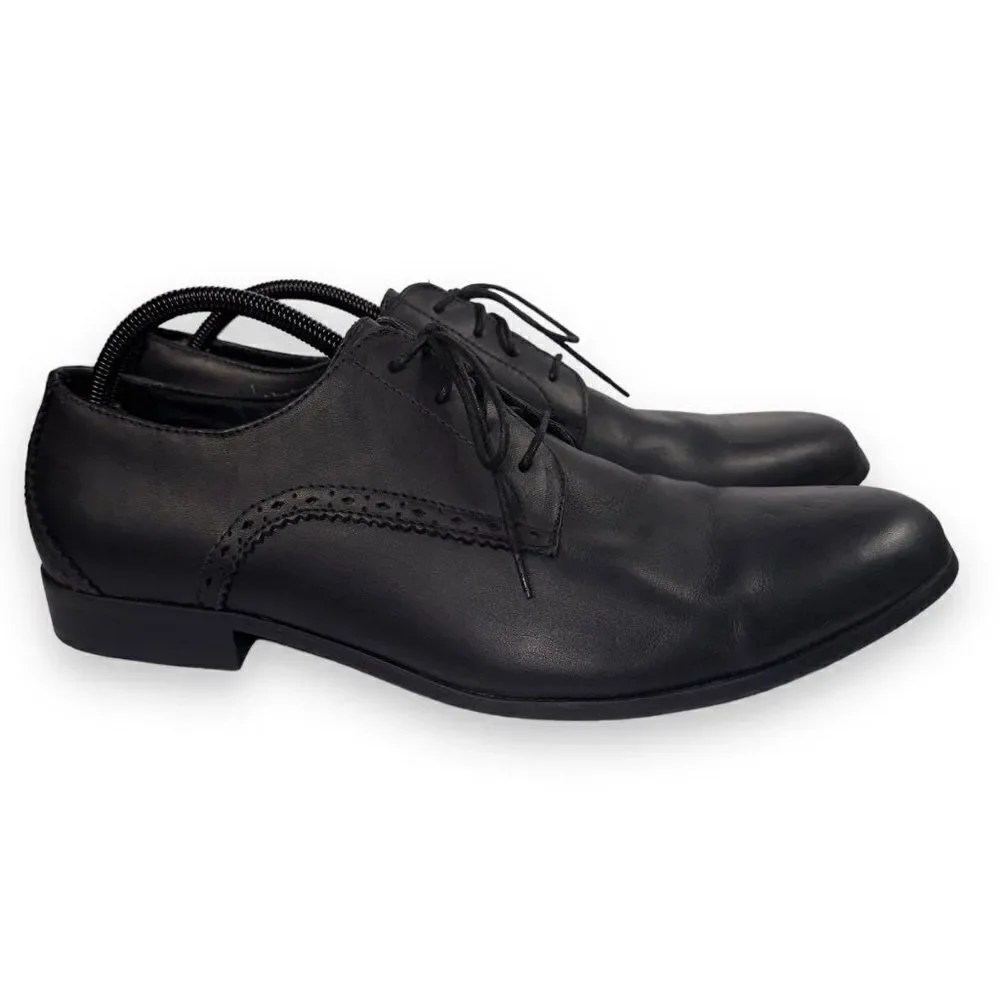 Penguin by Munsingwear Blucher Oxfords Black Leather PBLU201-1‎ Men's 13